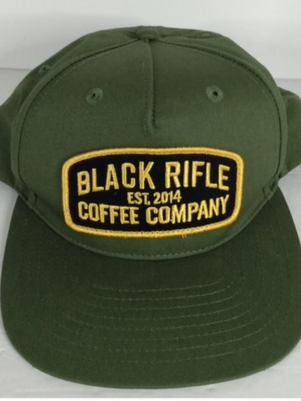 Black Rifle Coffee Company Hat Snapback OD Green Est. 2014 Solid Panels